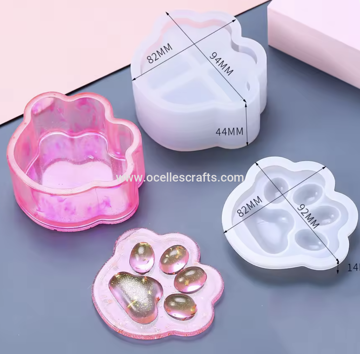 Animal Paw Storage Mold With Lid