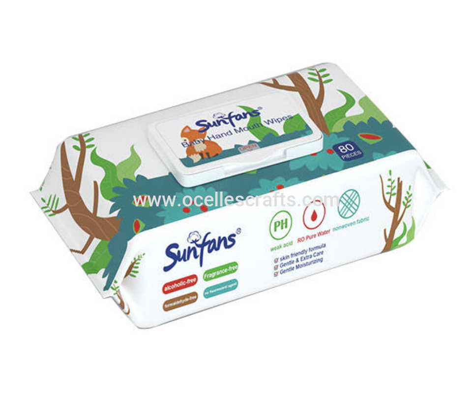 80pcs Unscented Wet Wipes
