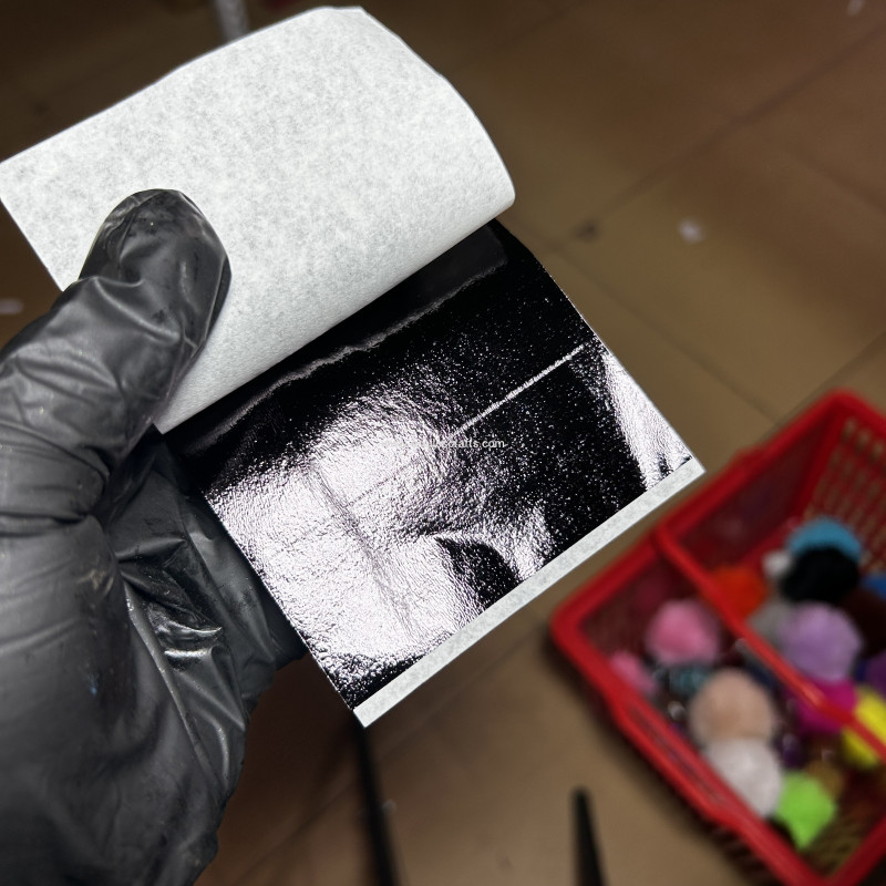 12 pcs Blue black leaf sheets or foil flakes