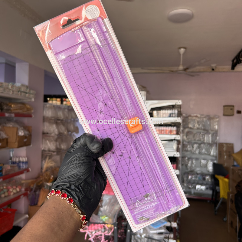 Purple A4 Paper Trimmer or cutter with Replacement Blade
