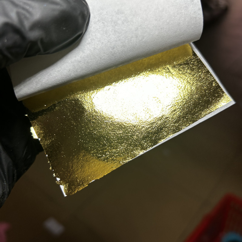 12 pcs Gold leaf sheets or foil flakes