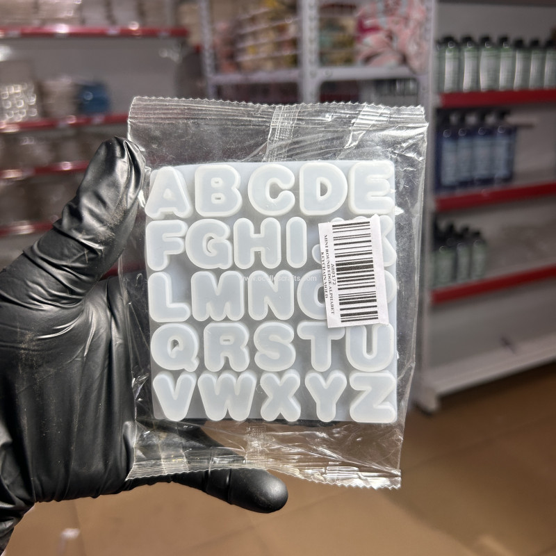 small round edge Alphabet mold