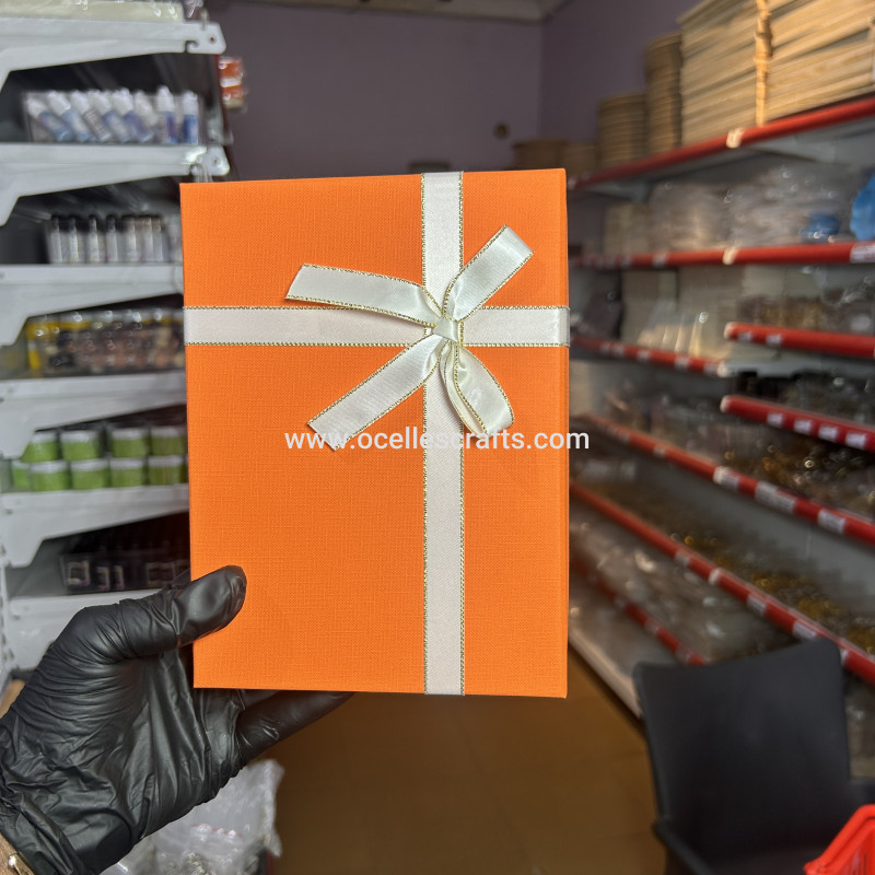 A6 Orange Lid Packaging Box (19*14*5cm)