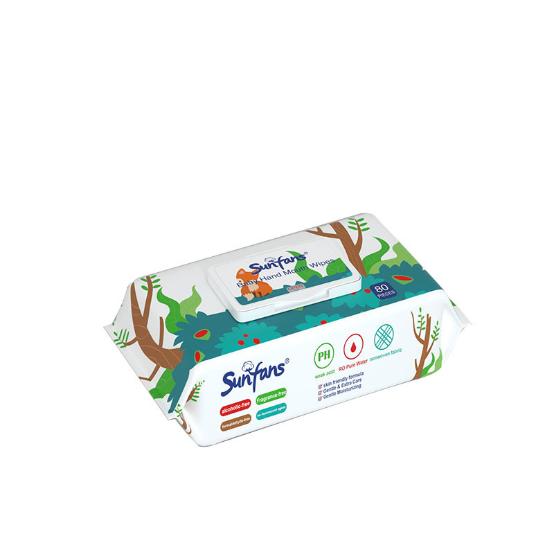 Wet wipes 80pcs nonwoven unscented wet wipes