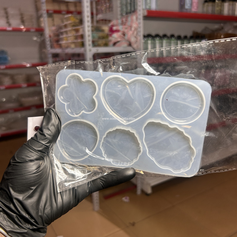 6 in 1 Mixed Shape Keychain or Popsocket mold