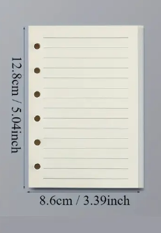 A7 Ruled Refill Sheets