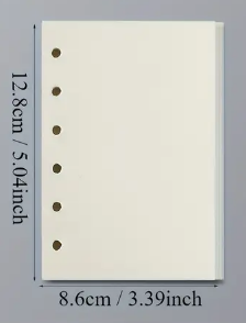 A7 Blank Refill Sheet