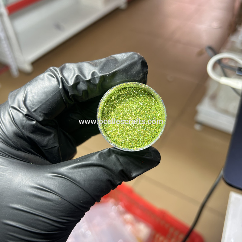 Light Green Holographic Fine Glitter