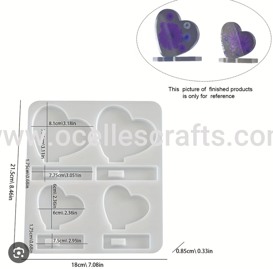 4 in 1 mini heart frame with stand