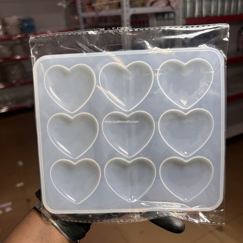 9 in 1 Heart Keychain Mold