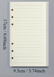 A6 Ruled Refill Sheets