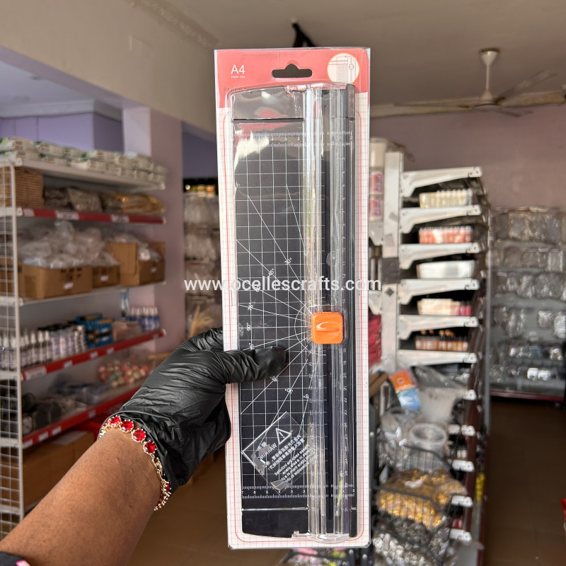 Black A4 Paper Trimmer or cutter with 5 Replacement Blades