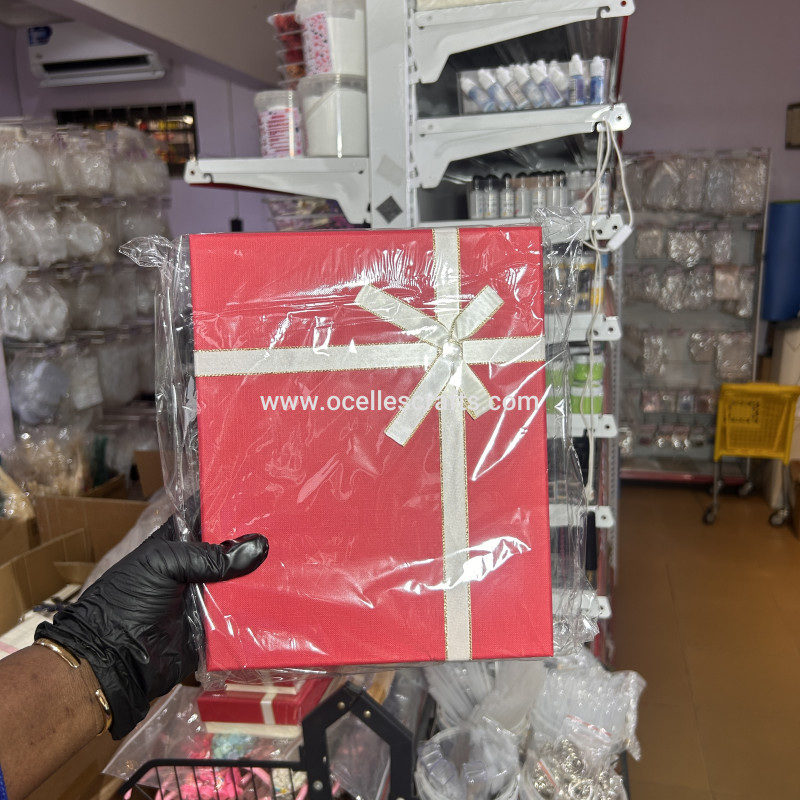 A5 Red Lid Packaging Box (25*20*5cm)