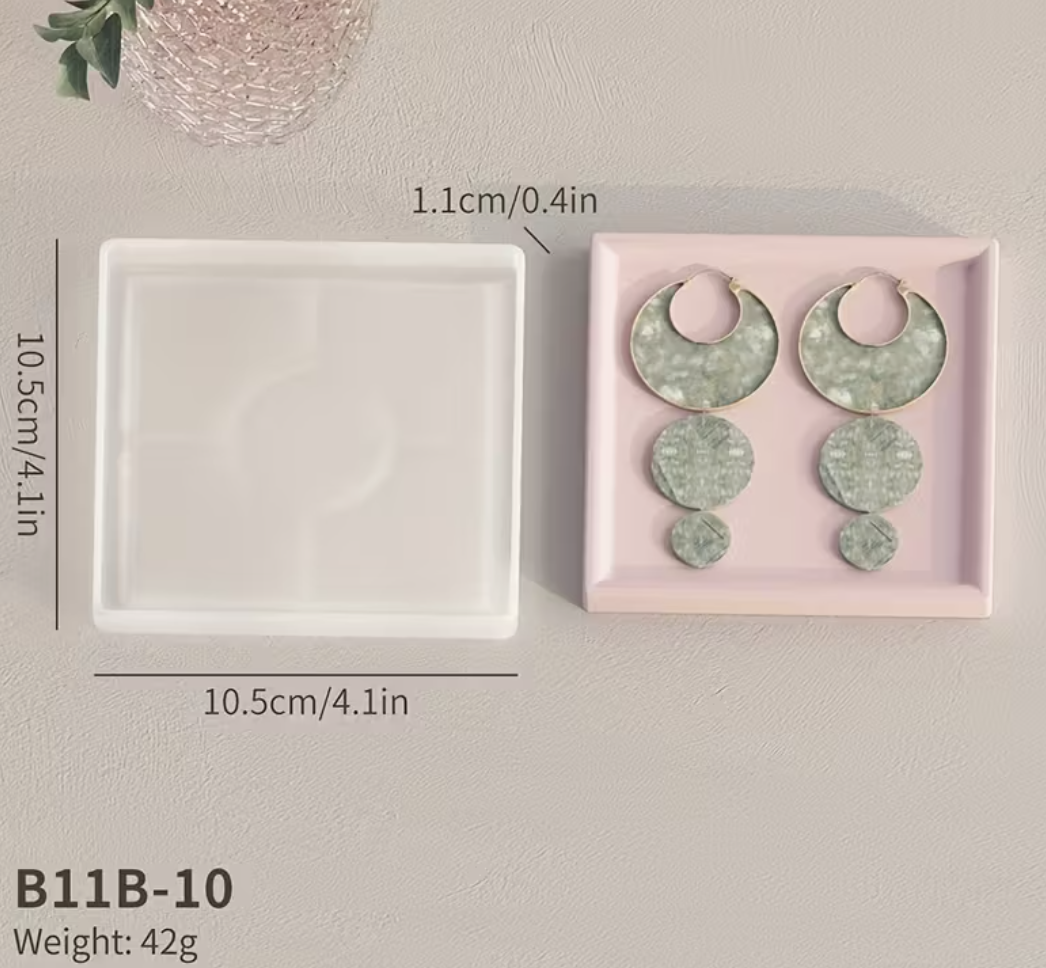 10.5cm Square Coaster Mold