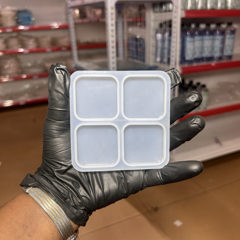 4 in 1 square Keychain Mold
