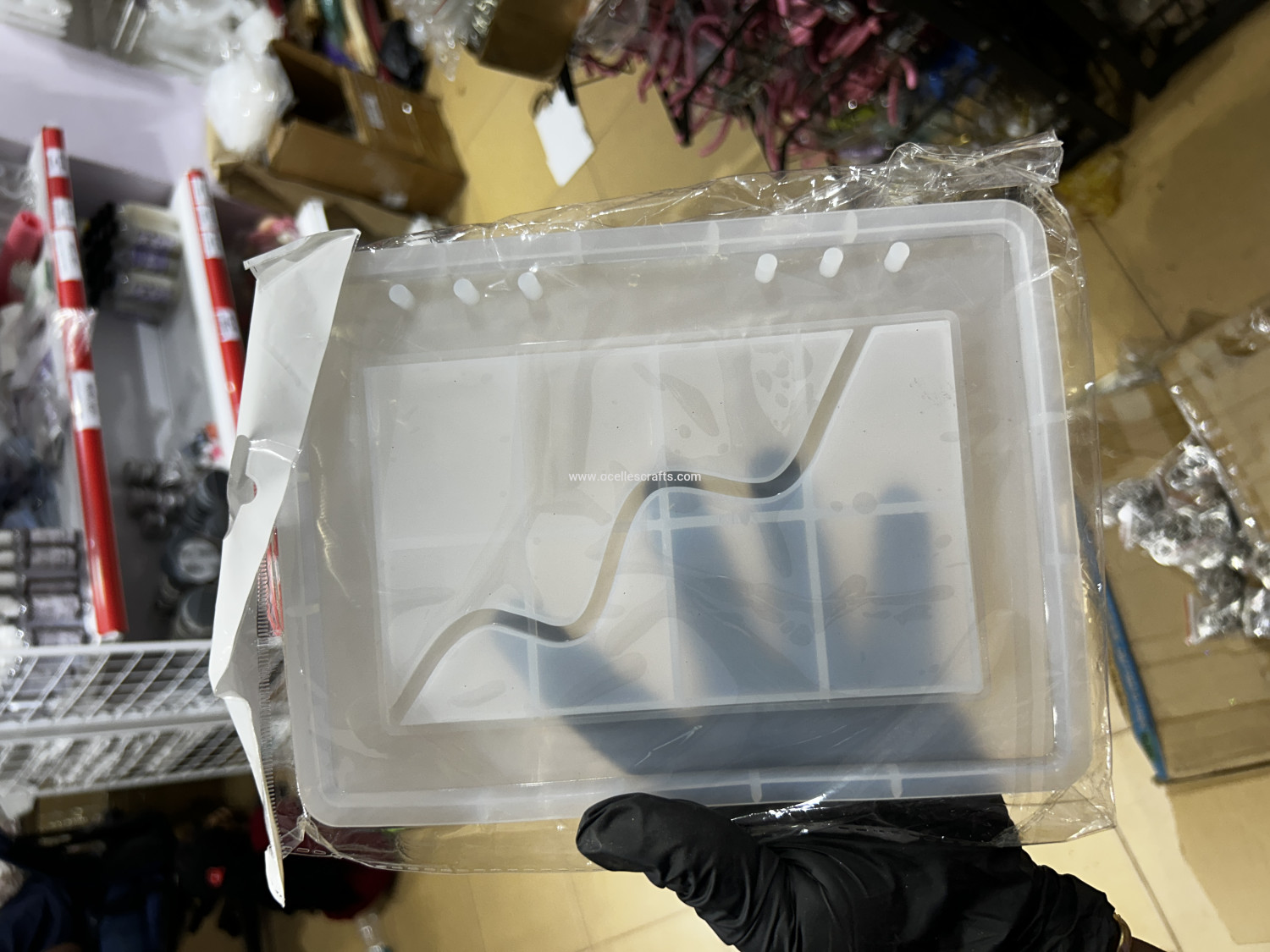 A5 single rectangle shaker notebook mold with acrylic film