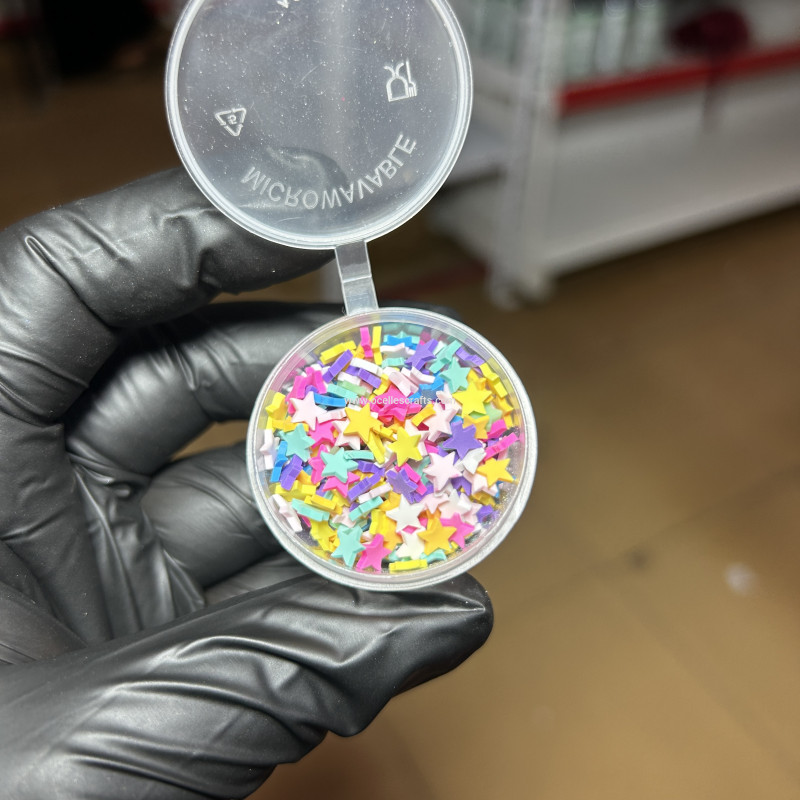 Star Polymer Clay Slices