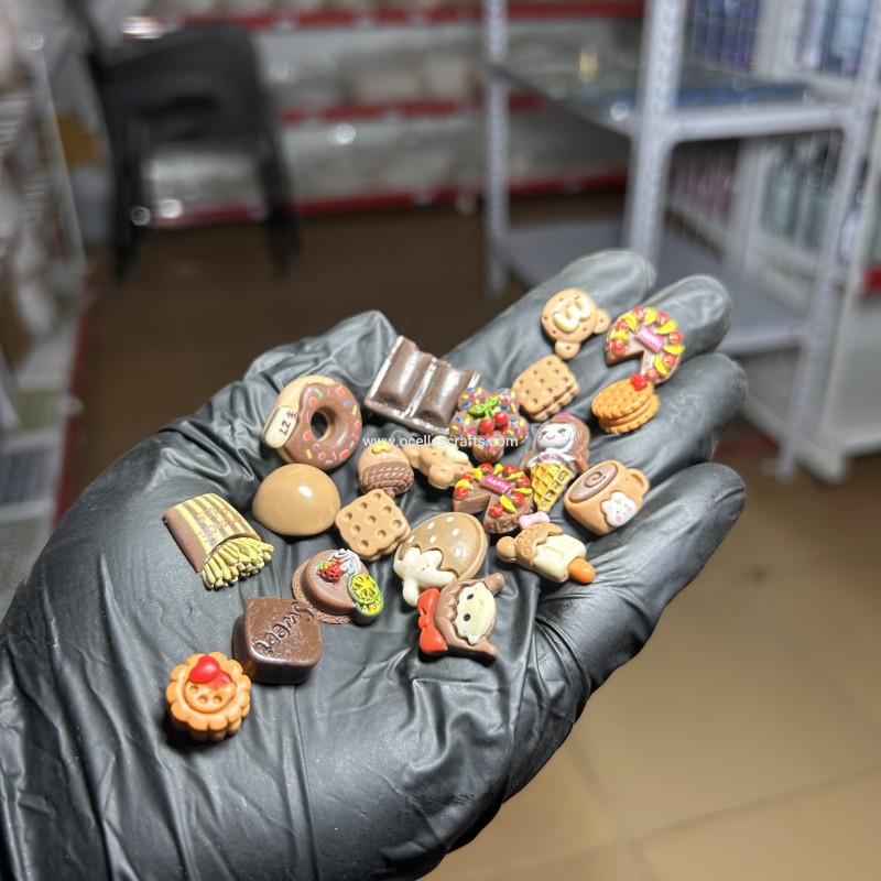 Brown Flat back Resin Charms for Junk Phonecase