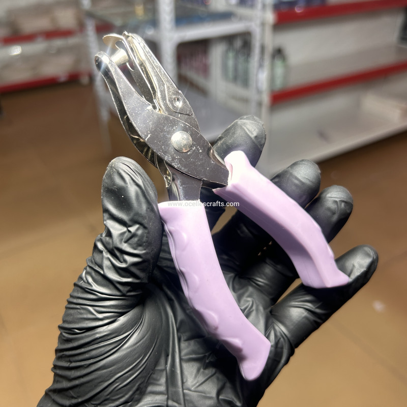 Lavender Soft Grip Single Hole Single Hole paper Punch