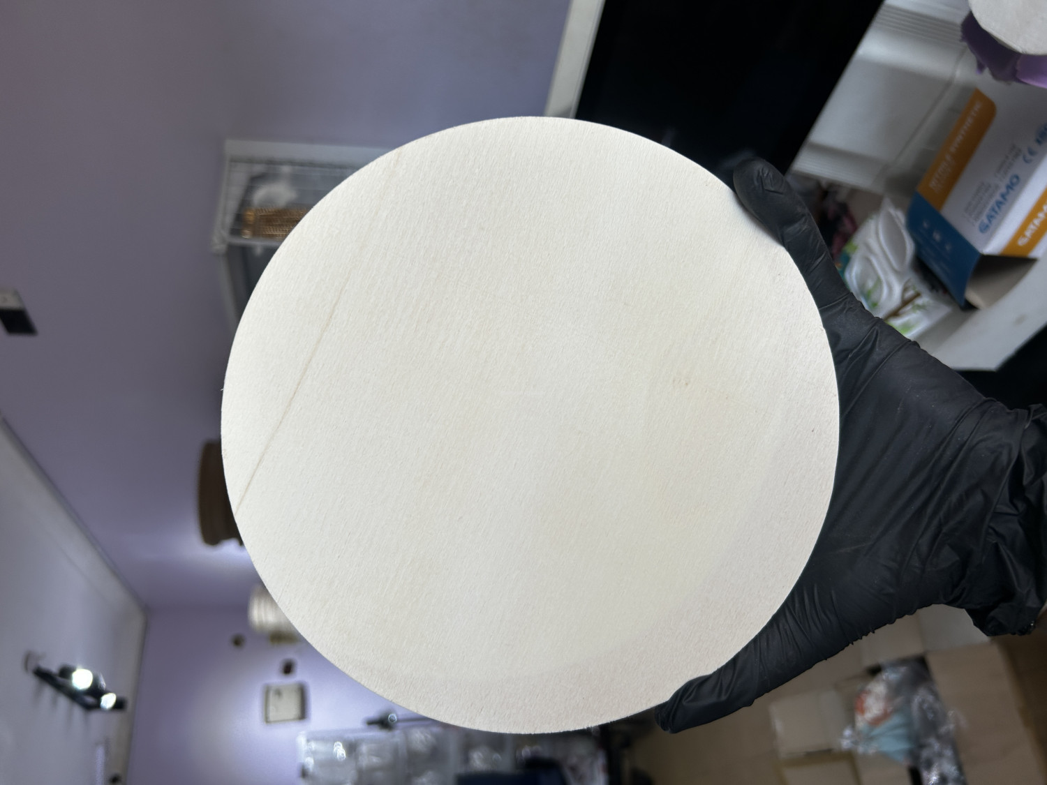 30 cm round cradle board for clock, frames, table, wall decor