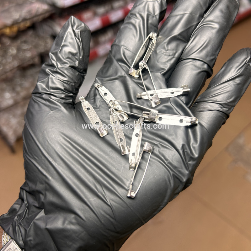 10pcs Silver Brooch Pins