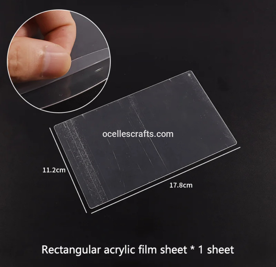 Rectangle Shaker Acrylic Sheet For A5 Oval Shaker Notebook Mold