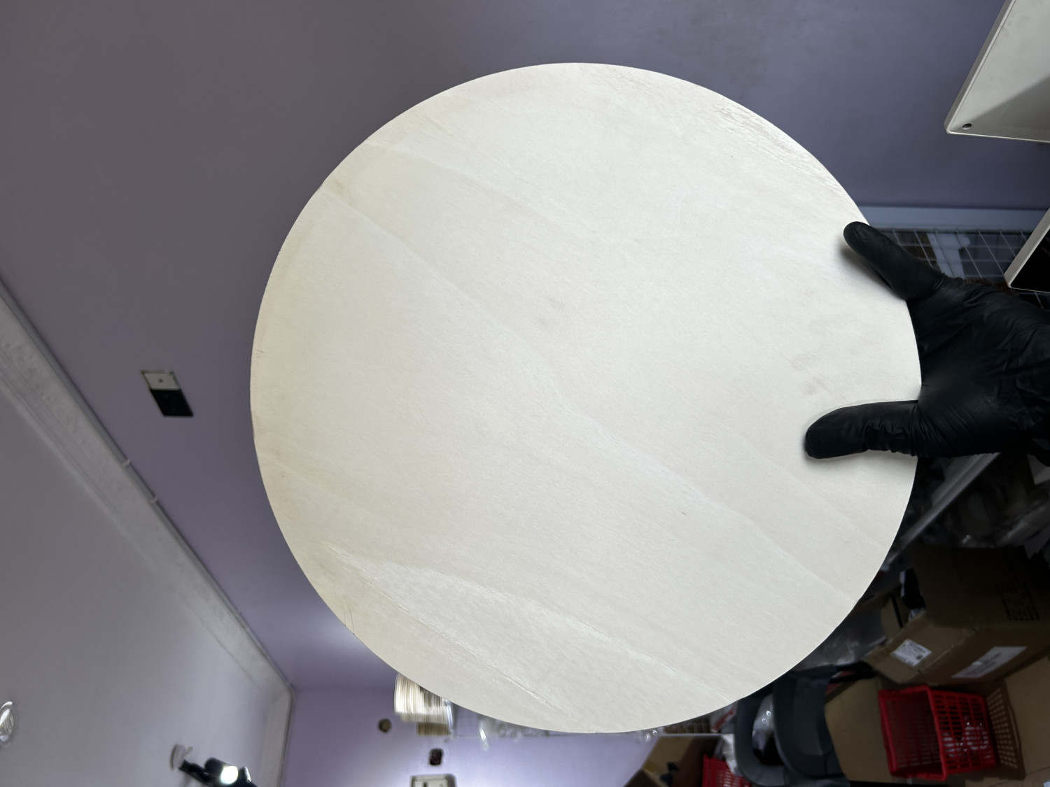 40 cm round cradle board for clock, frames, table, wall decor