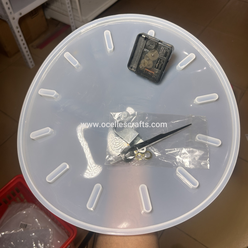 32cm round clock mold with Clock engine