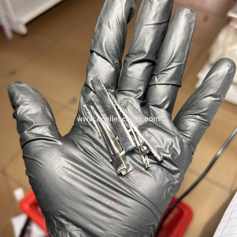 3pcs Silver Hair Clip Base