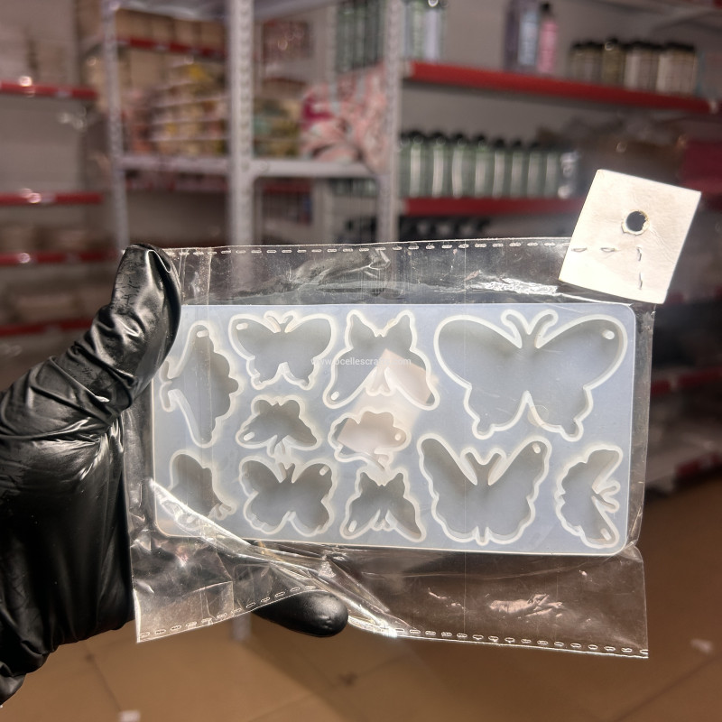 Multiple Cavity Butterfly Charm or Keychain Mold