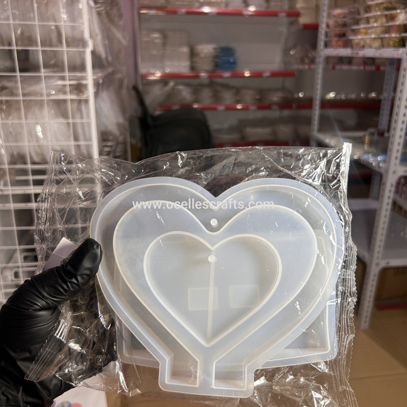 Inner Heart Picture Frame Mold With Stand