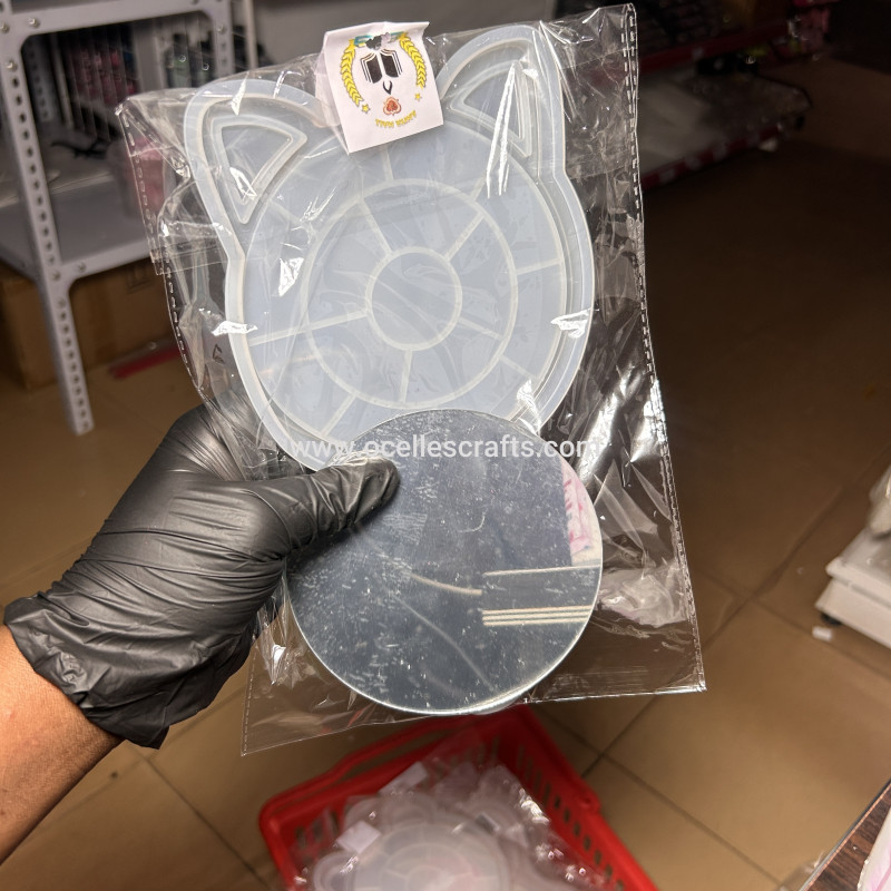 Cat Ear Large Lash Mirror Mold with Mirro