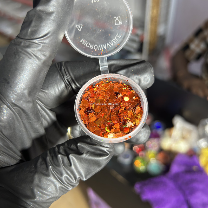 Bronze Holographic Chunky Glitter