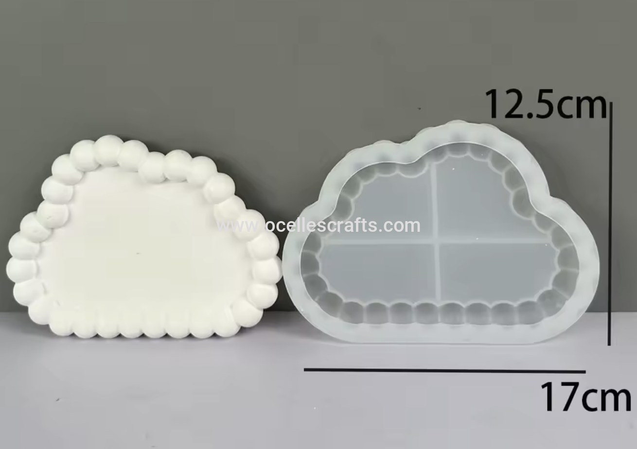Bubble edge Cloud Coaster Mold(Decor)