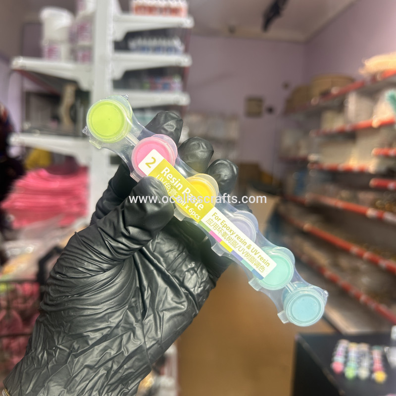 Set 2 6 in 1 Pastel Paste Pigment 2ml Solid Pastel Highly Pigmented Macaron Pastel Pigment