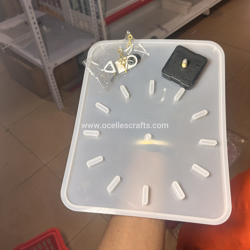 large rectangular clock mold with Clock engine