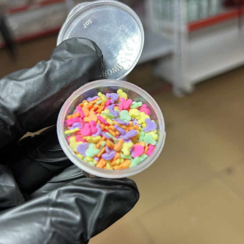 Mouse Head Polymer Clay Slices