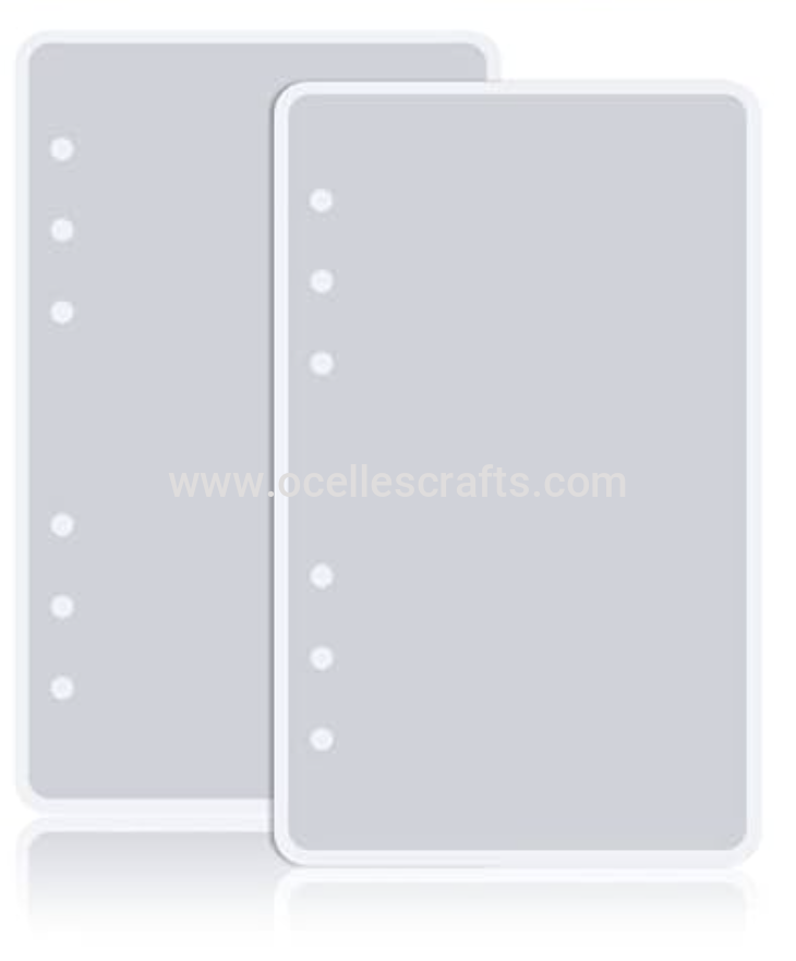 A6 notebook mold pair front and back