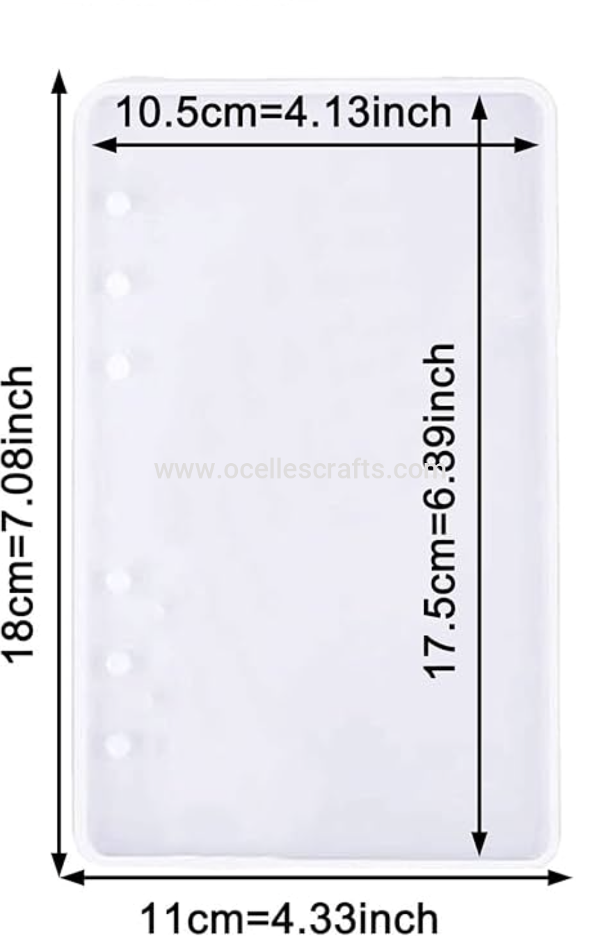 A6 notebook mold pair front and back