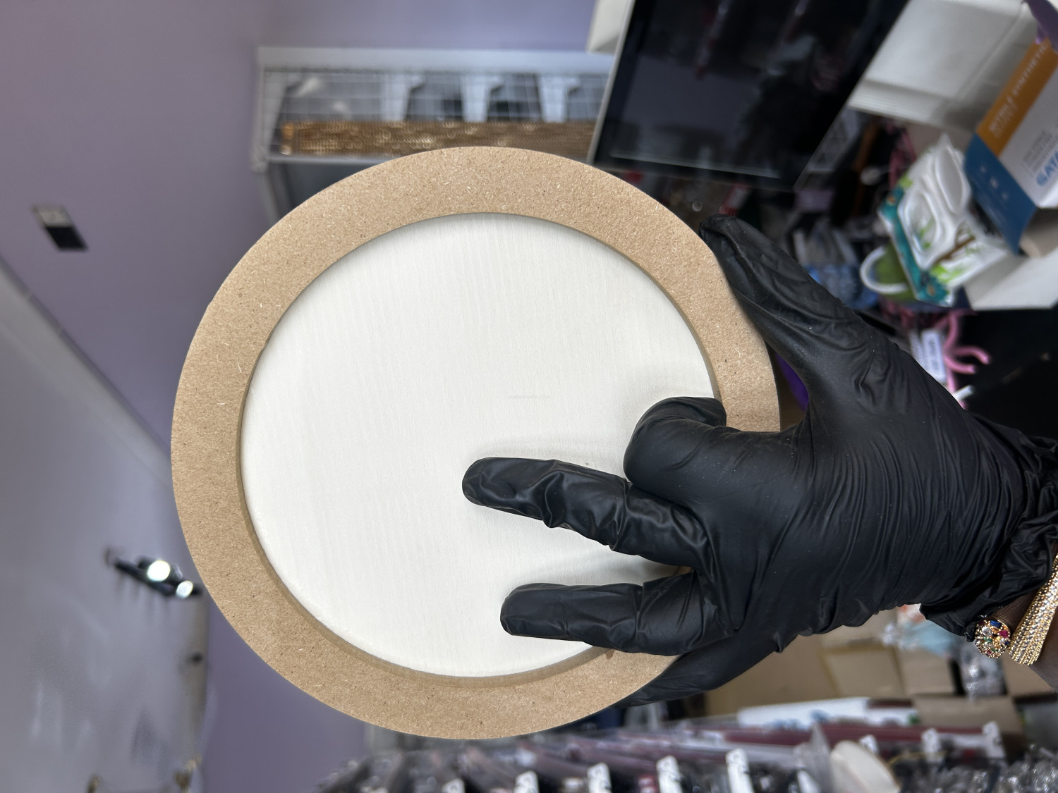 20 cm round cradle board for clock, frames, table, wall decor