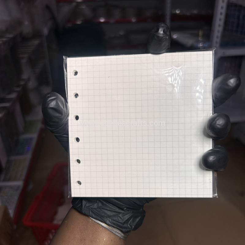 A7 widened checkered blank refill sheet