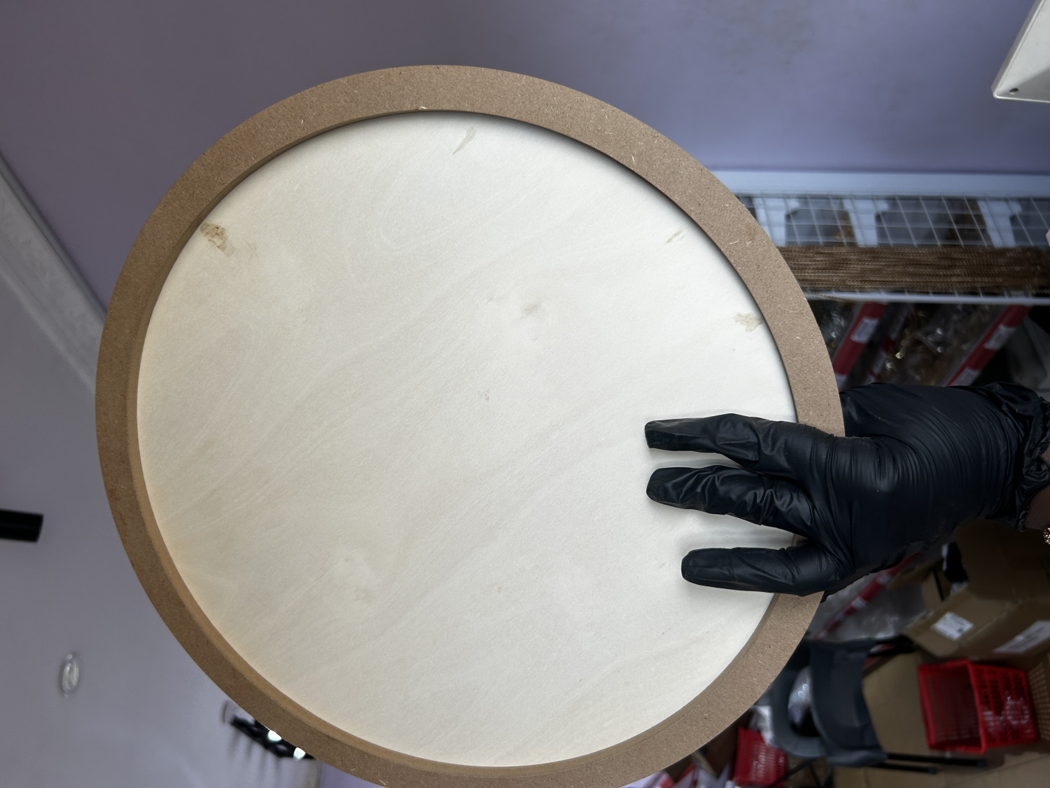 40 cm round cradle board for clock, frames, table, wall decor