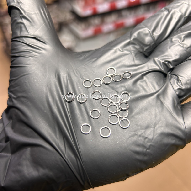 20pcs 6mm Silver Jumprings