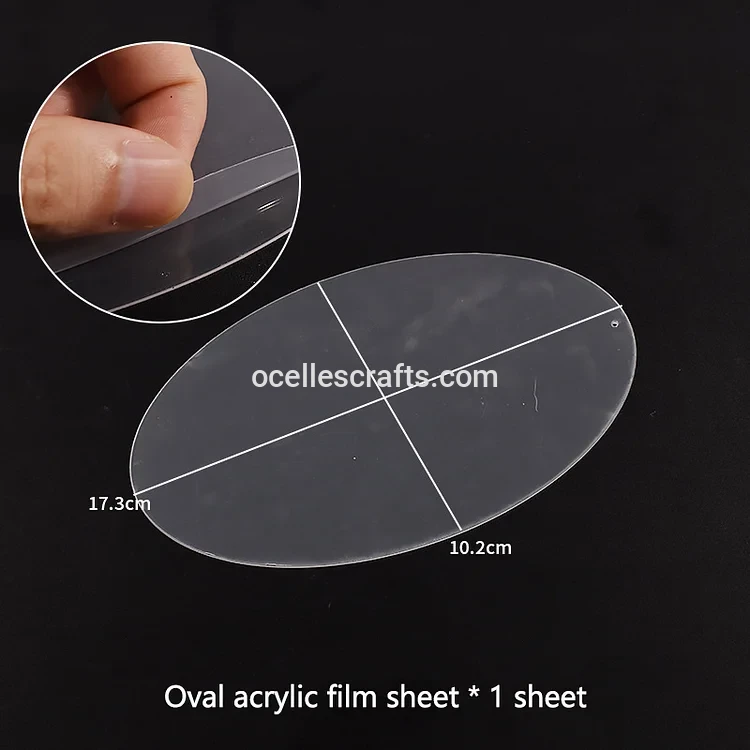 Oval Shaker Acrylic Sheet For A5 Oval Shaker Notebook Mold