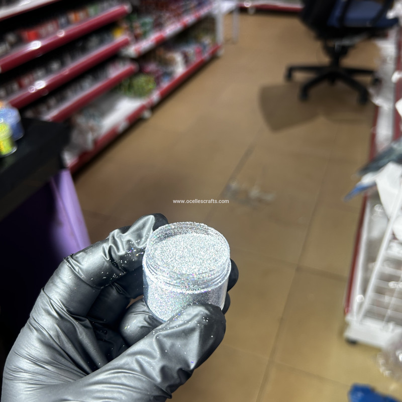 Silver Holographic Fine Glitter