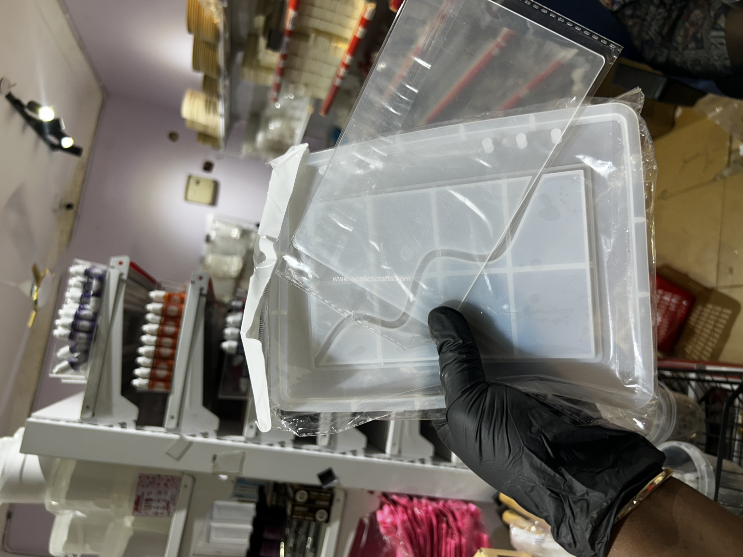 A5 single rectangle shaker notebook mold with acrylic film