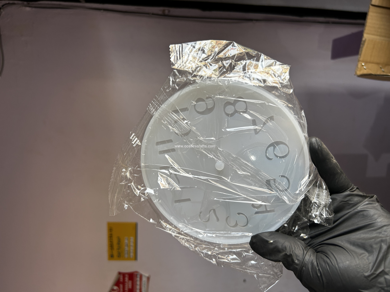 15cm Diameter numbers clock mold