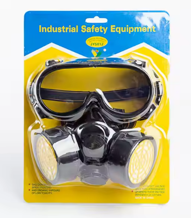 Chemical Respirator 2pc Set + Goggle