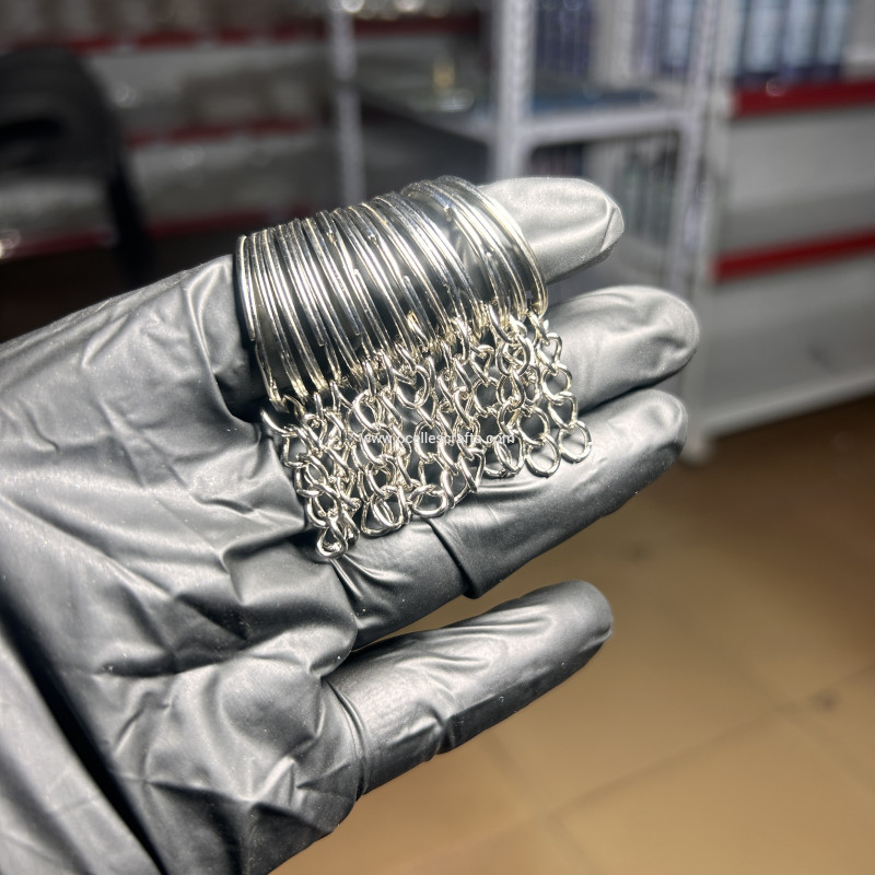 15pcs Silver Keyrings without Eyescrews