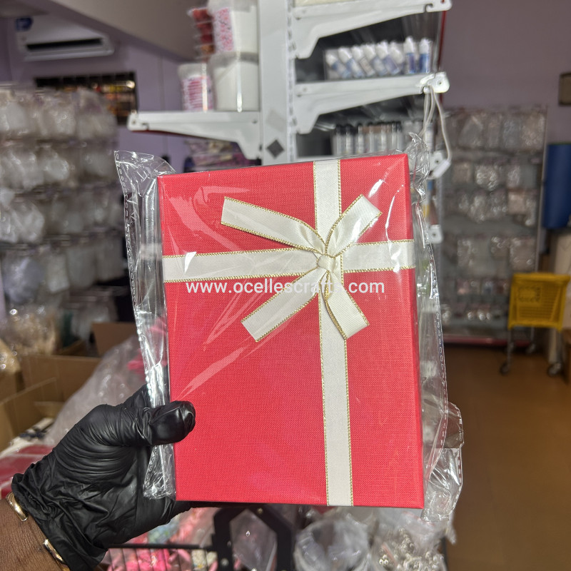 A6 Red Lid Packaging Box (19*14*5cm)